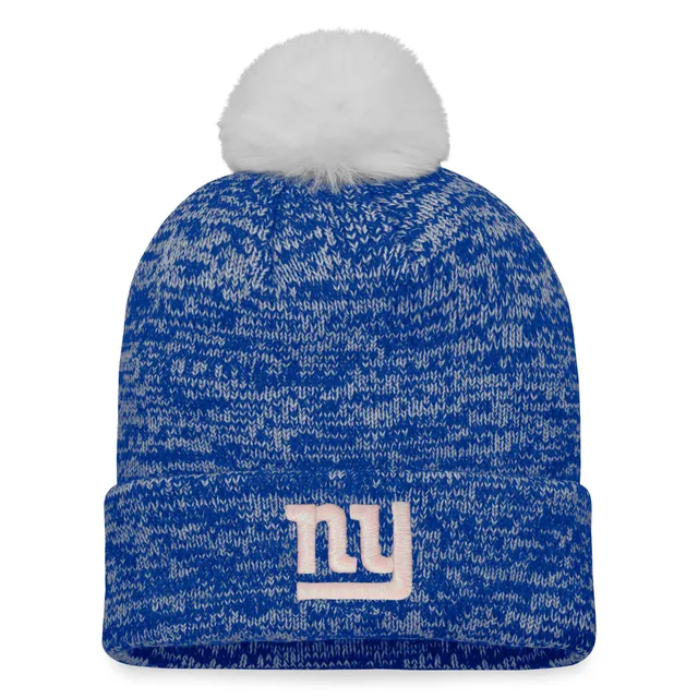 Women's Fanatics Branded Heather Gray New York Giants Ash Cuffed Knit Hat  with Pom