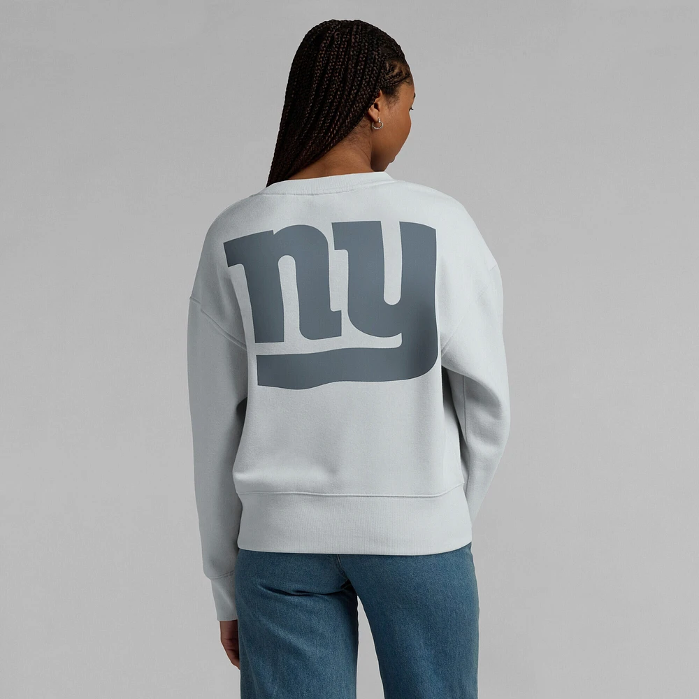 Sweat-shirt à capuche gris fanatiques pour femmes New York Giants Elements