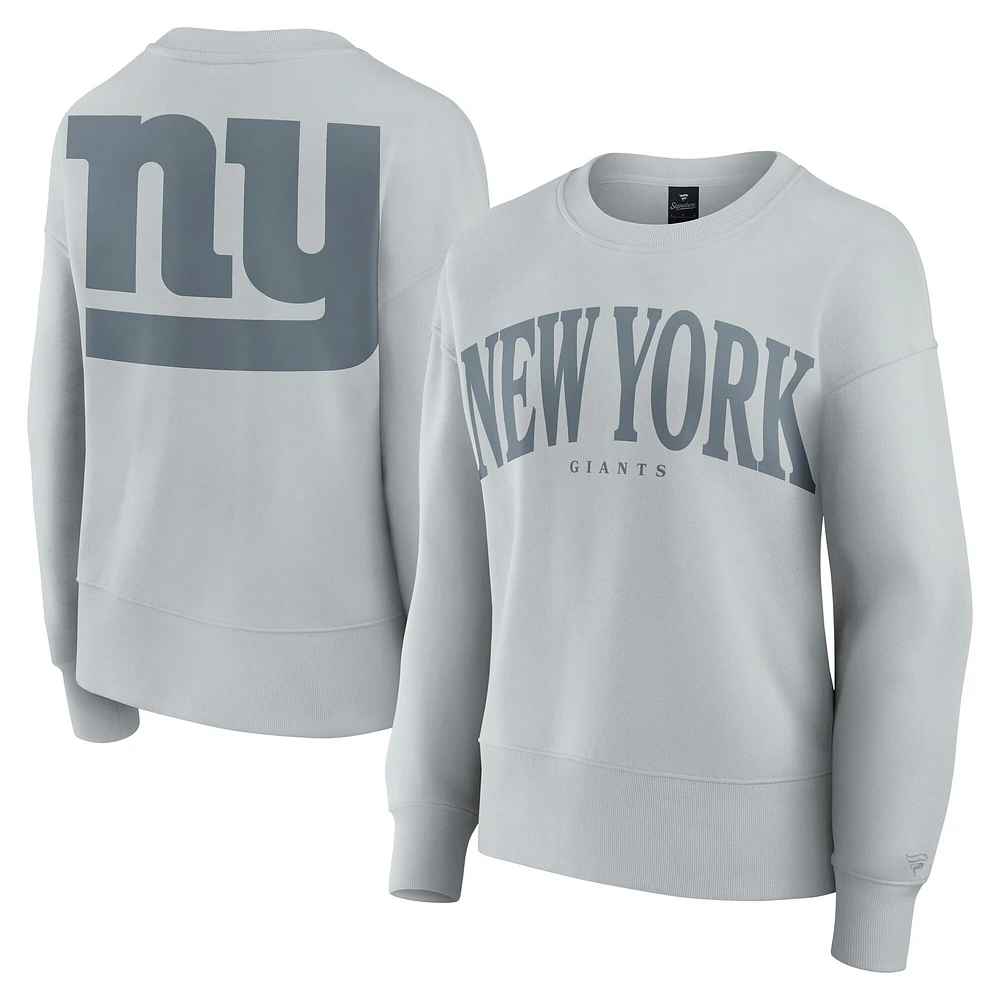 Women's Fanatics  Gray New York Giants Elements Pullover Sweatshirt