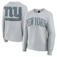 Sweat-shirt à capuche gris fanatiques pour femmes New York Giants Elements