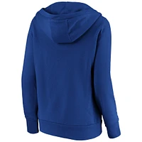 Women's Fanatics Royal New York Giants Primary Team Logo V-Neck Pullover Hoodie