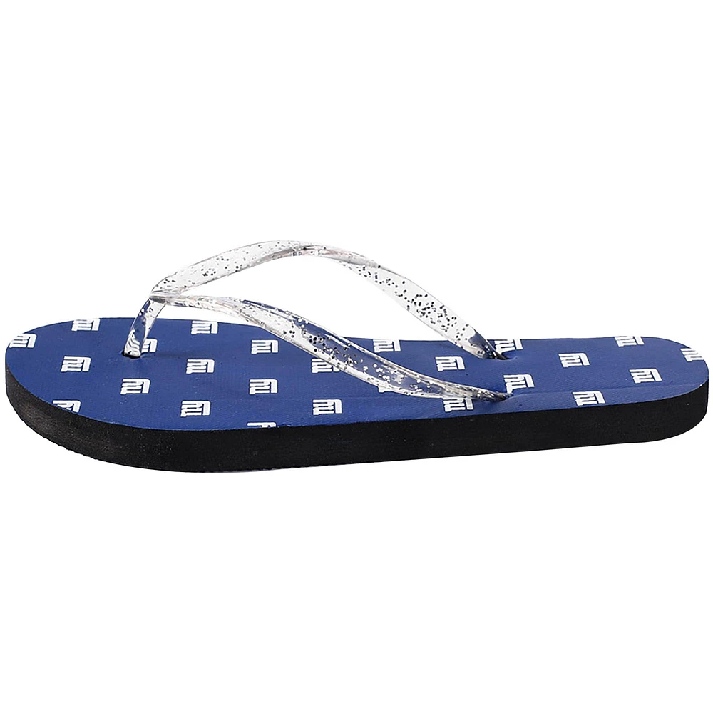 Women's FOCO New York Giants Glitter Flip Flops