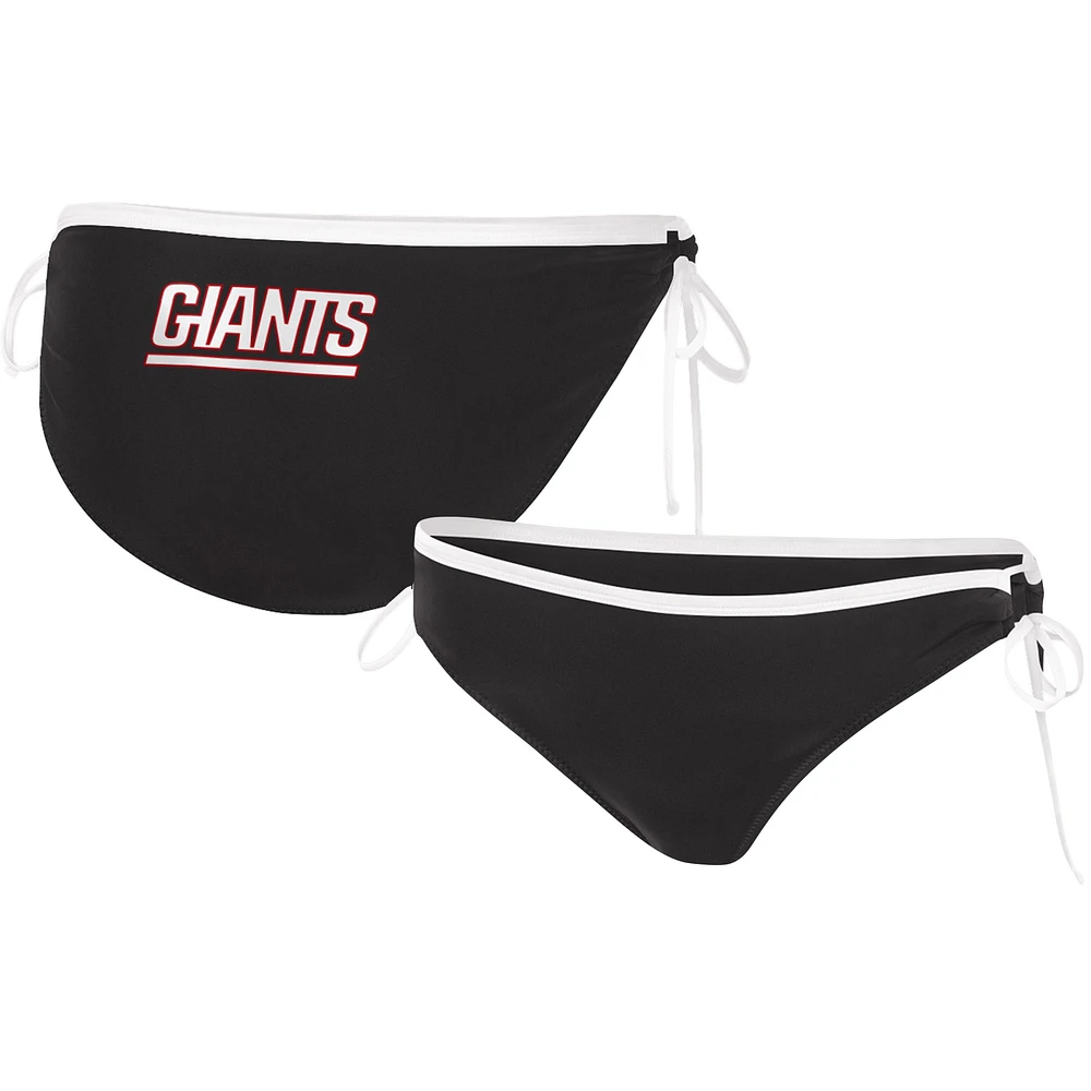 Bas de bikini Perfect Match G-III 4Her by Carl Banks noir pour femmes New York Giants