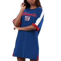 Robe baskets G-III 4Her par Carl Banks Royal New York Giants Flag pour femmes