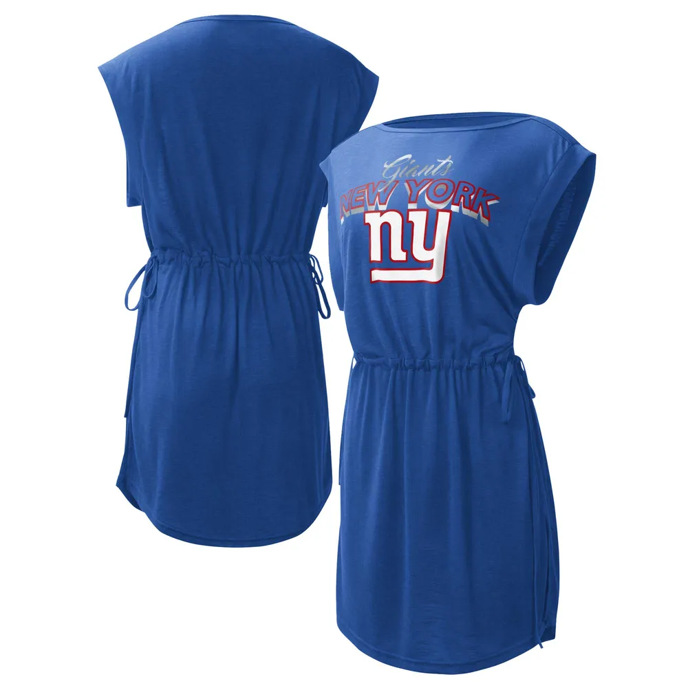 Lids New York Giants G-III 4Her by Carl Banks Women's G.O.A.T. Swimsuit  Cover-Up - Royal