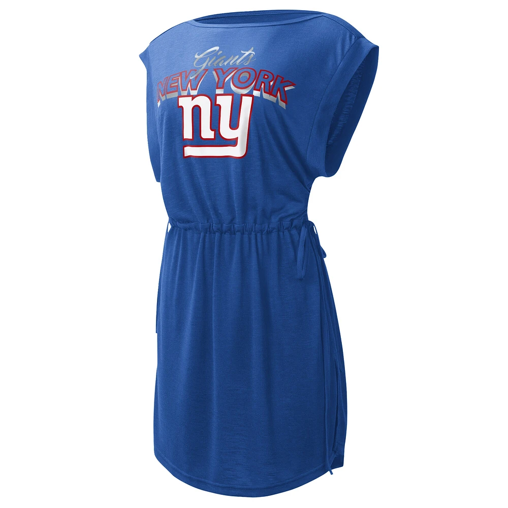 G-III 4Her pour femme par Carl Banks Royal New York Giants G.O.A.T. Couverture de maillot bain