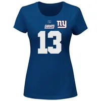 Women's Majestic Odell Beckham Jr. Royal New York Giants Plus Size Fair  Catch Name & Number