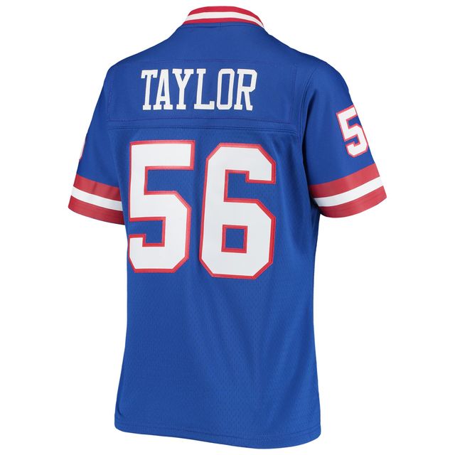 Maillot réplique Mitchell & Ness Lawrence Taylor Royal New York Giants 1986 Legacy pour femme