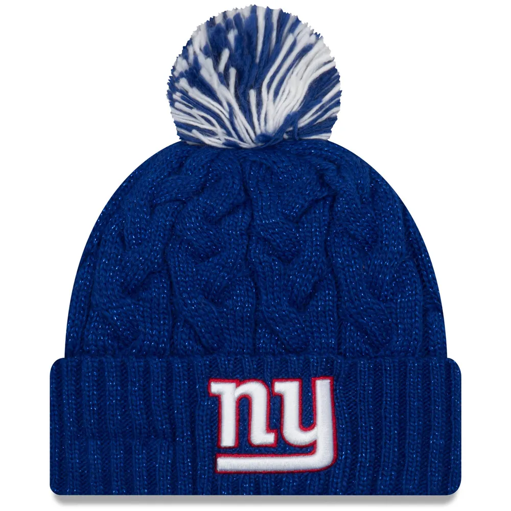Lids New York Giants New Era Women's Cozy Cable Cuffed Knit Hat - Blue