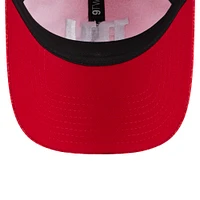 Women's New Era Red New York Giants Smiley 9TWENTY Adjustable Hat