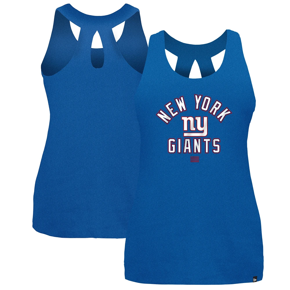 Women's New Era Royal York Giants 2024 NFL Training Camp Tank Top