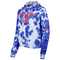 Women's New Era Royal York Giants Cloud Dye Fleece Pullover Hoodie