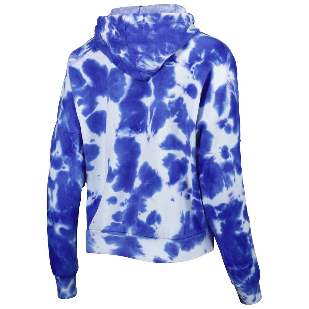 Women's New Era Royal York Giants Cloud Dye Fleece Pullover Hoodie