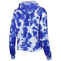 Women's New Era Royal York Giants Cloud Dye Fleece Pullover Hoodie