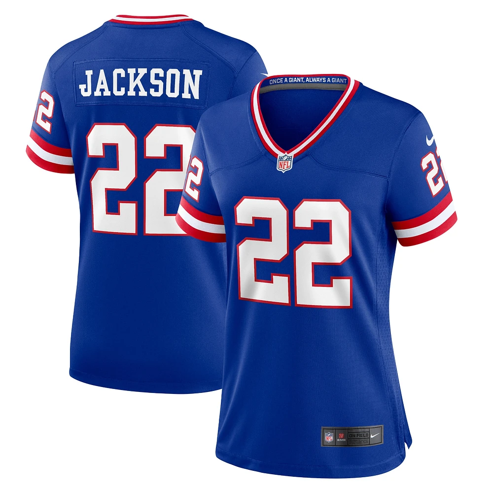 Maillot de jeu classique joueur Nike Adoree' Jackson Royal New York Giants pour femme