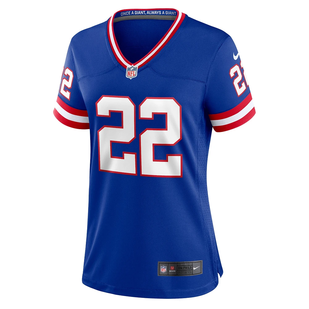 Maillot de jeu classique joueur Nike Adoree' Jackson Royal New York Giants pour femme