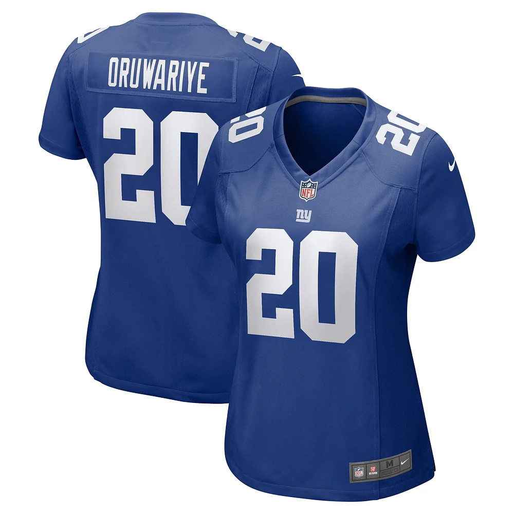 Maillot de match Nike Amani Oruwariye Royal New York Giants pour femme