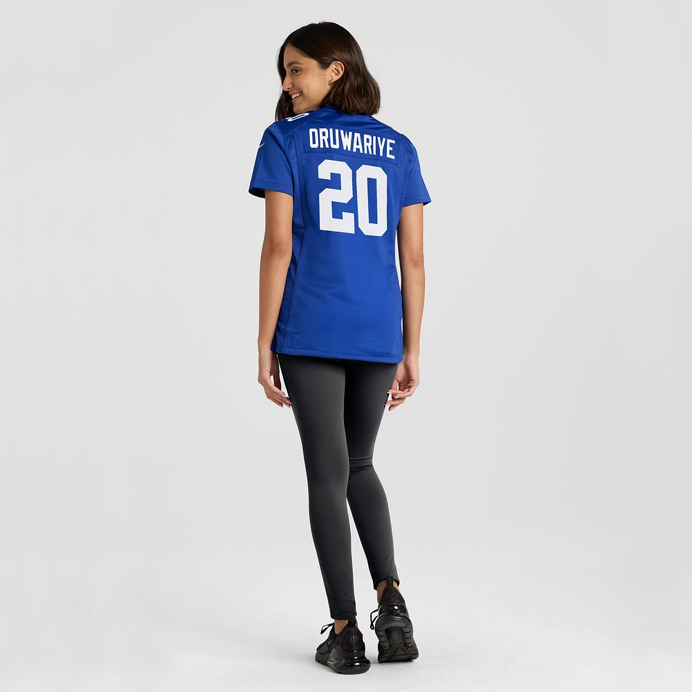 Maillot de match Nike Amani Oruwariye Royal New York Giants pour femme