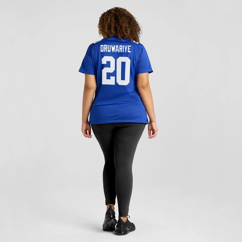 Maillot de match Nike Amani Oruwariye Royal New York Giants pour femme