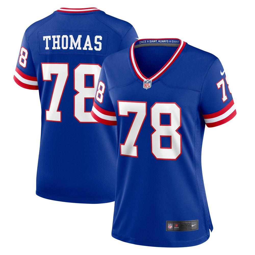 Women's Nike Andrew Thomas Royal New York Giants Classic Player Game Jersey