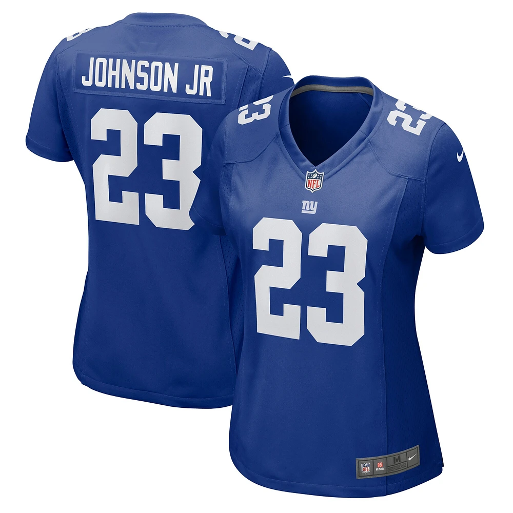 Maillot de match Nike Anthony Johnson Jr. Royal New York Giants pour femme