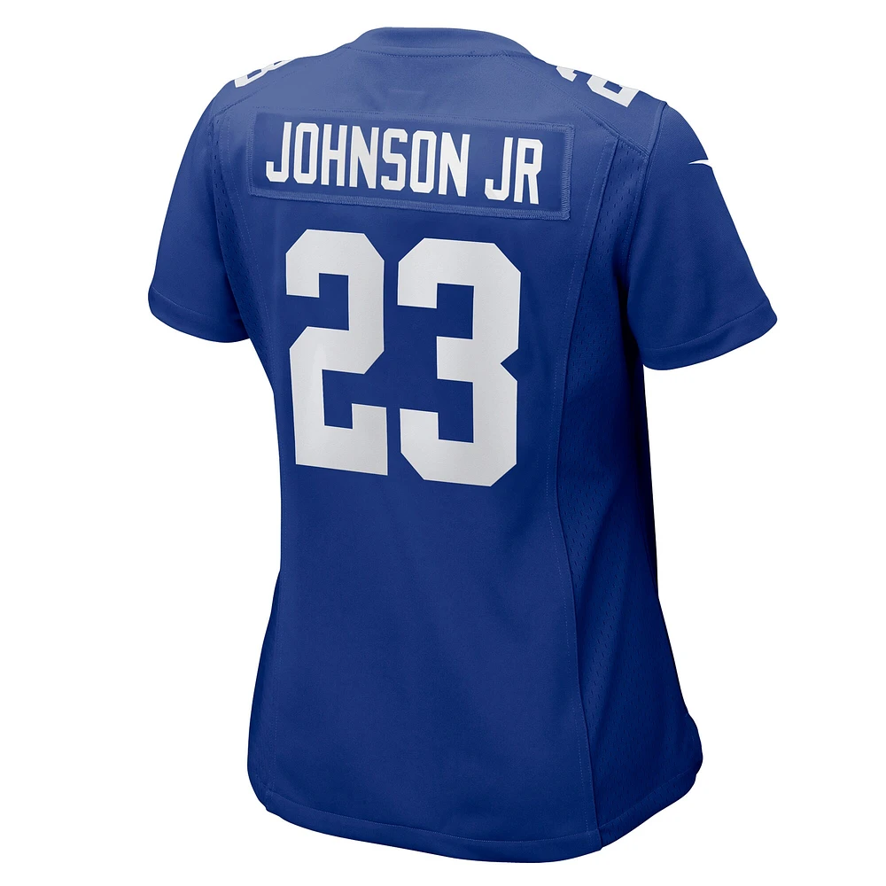 Maillot de match Nike Anthony Johnson Jr. Royal New York Giants pour femme