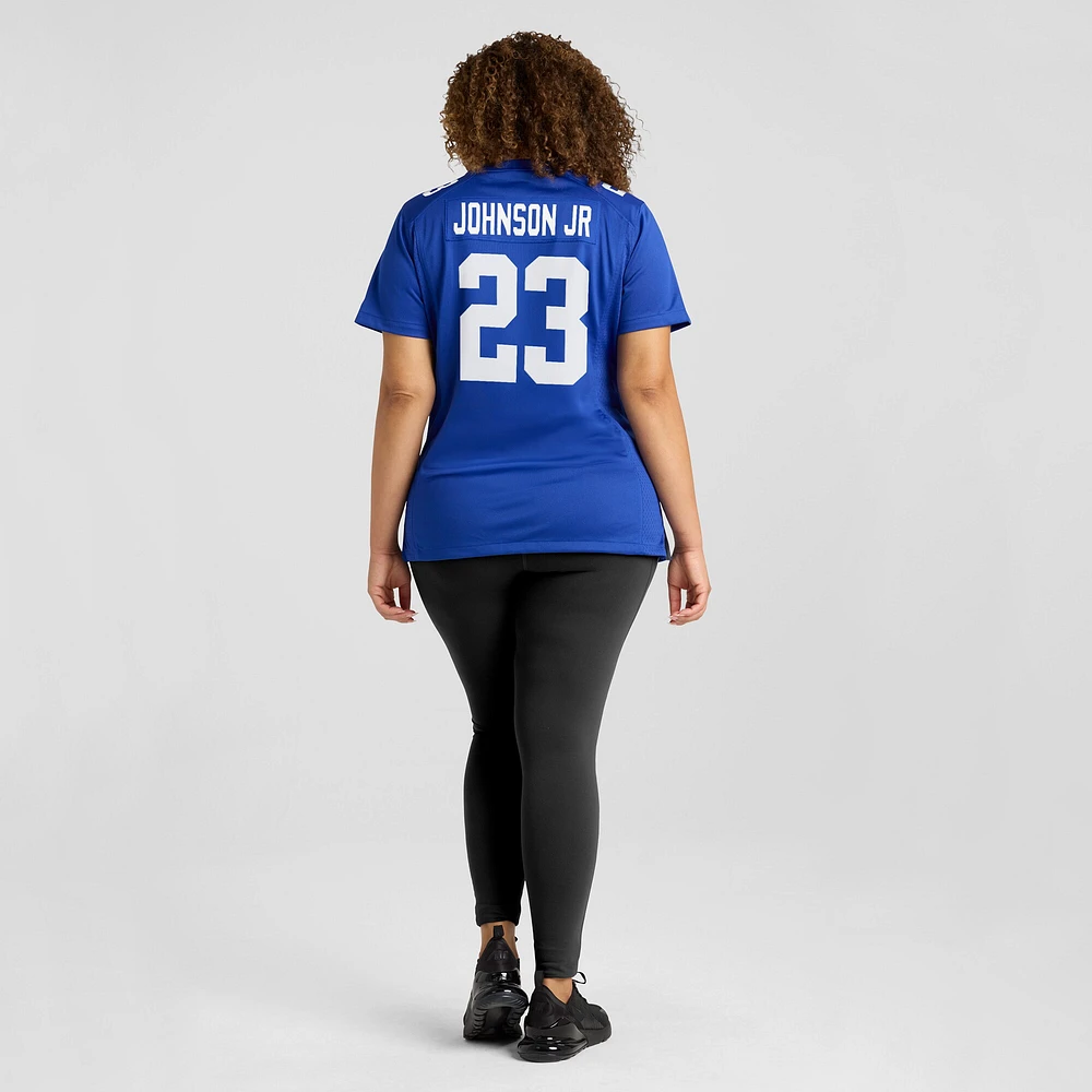 Maillot de match Nike Anthony Johnson Jr. Royal New York Giants pour femme