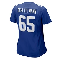 Women's Nike Austin Schlottmann  Royal New York Giants Game Jersey