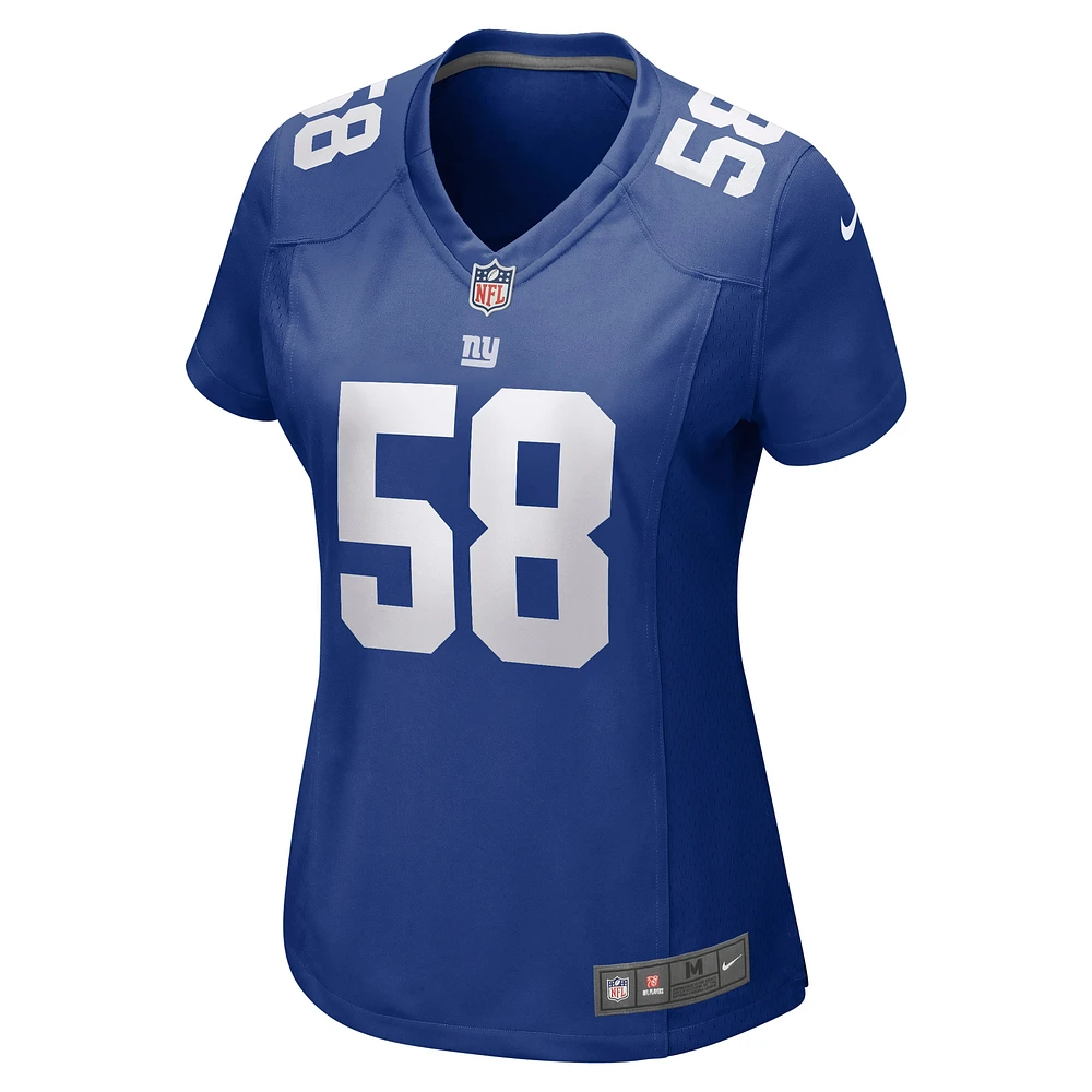 Women's Nike Casey Kreiter Royal New York Giants Game Jersey