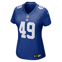 Women's Nike Chris Board  Royal New York Giants Team Game Jersey