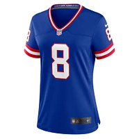 Maillot de joueur Nike Daniel Jones Royal New York Giants pour femme