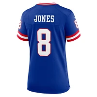 Maillot de joueur Nike Daniel Jones Royal New York Giants pour femme