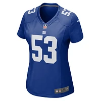 Maillot de match Nike Darius Muasau Royal New York Giants pour femme