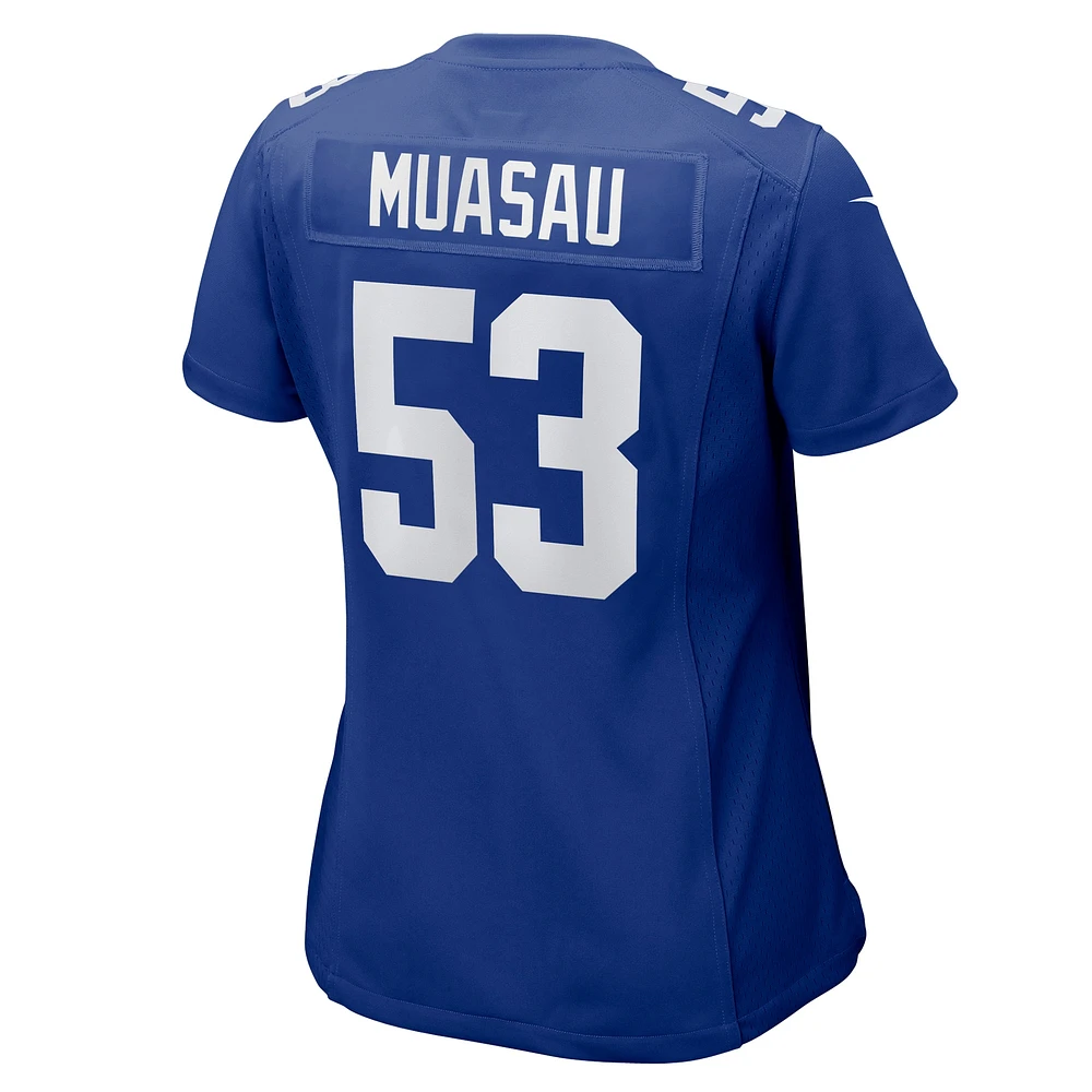 Maillot de match Nike Darius Muasau Royal New York Giants pour femme