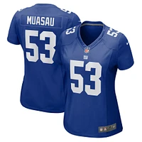 Maillot de match Nike Darius Muasau Royal New York Giants pour femme