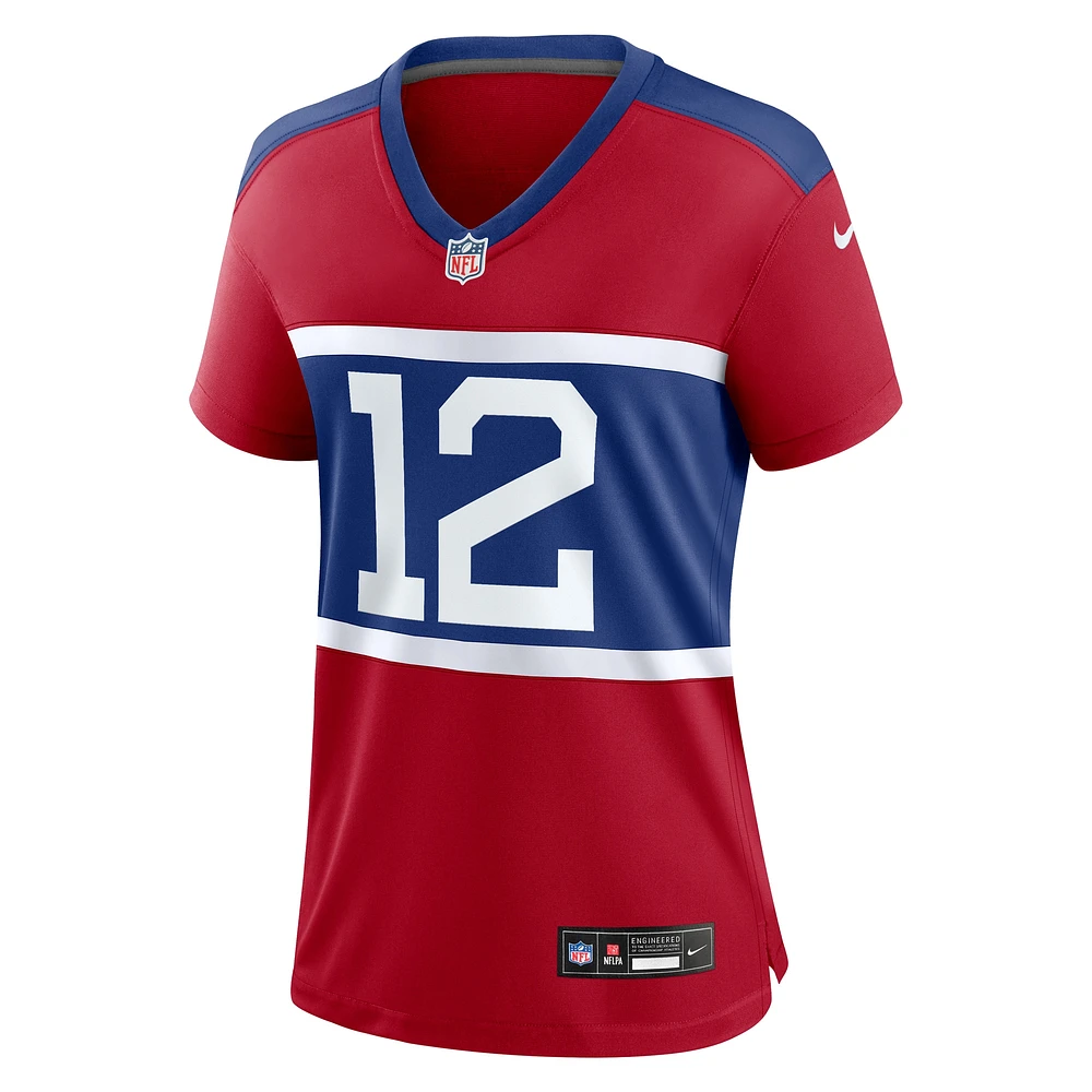 Maillot de match joueur retraité alternatif des Giants New York Nike Darren Waller Century Rouge pour femme