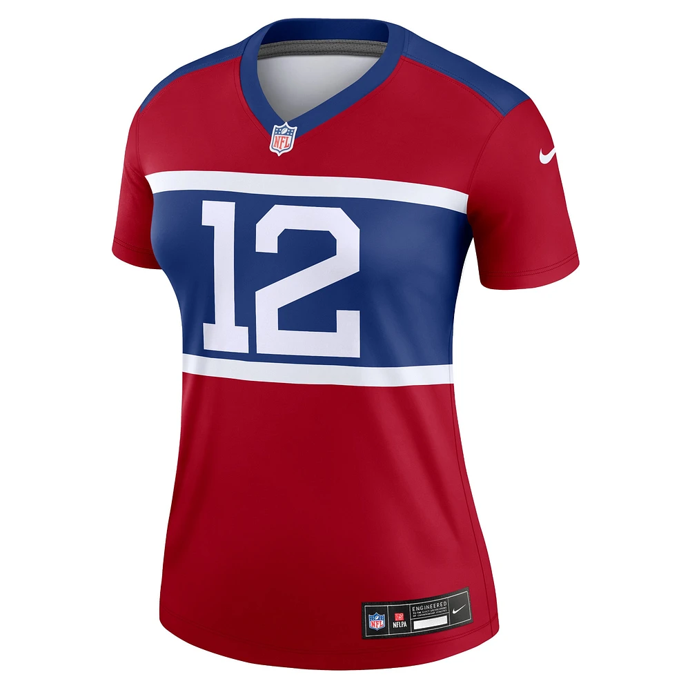 Haut Nike Darren Waller rouge New York Giants Alternate Legend Player Performance pour femme