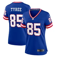 Maillot de match classique joueur retraité Nike David Tyree Royal New York Giants pour femme