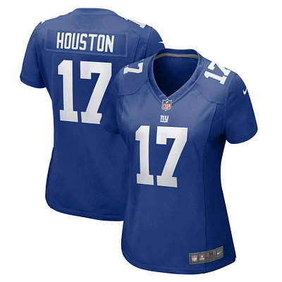 Maillot de match l'équipe Nike Dennis Houston Royal New York Giants pour femme