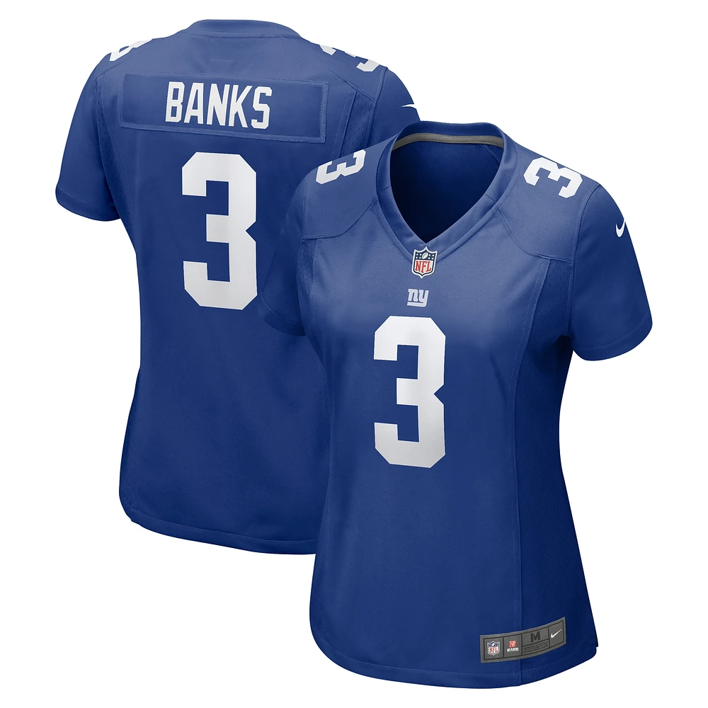 Maillot de match Nike Deonte Banks Royal New York Giants pour femme