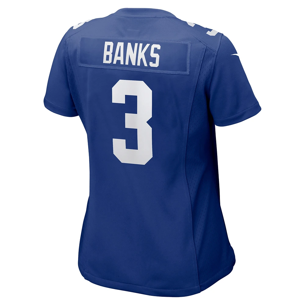 Maillot de match Nike Deonte Banks Royal New York Giants pour femme