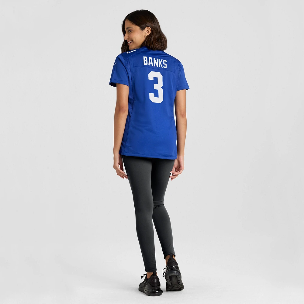 Maillot de match Nike Deonte Banks Royal New York Giants pour femme