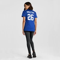 Maillot de match Nike Devin Singletary Royal New York Giants pour femme