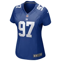 Maillot de joueur Nike Dexter Lawrence II Royal New York Giants pour femme