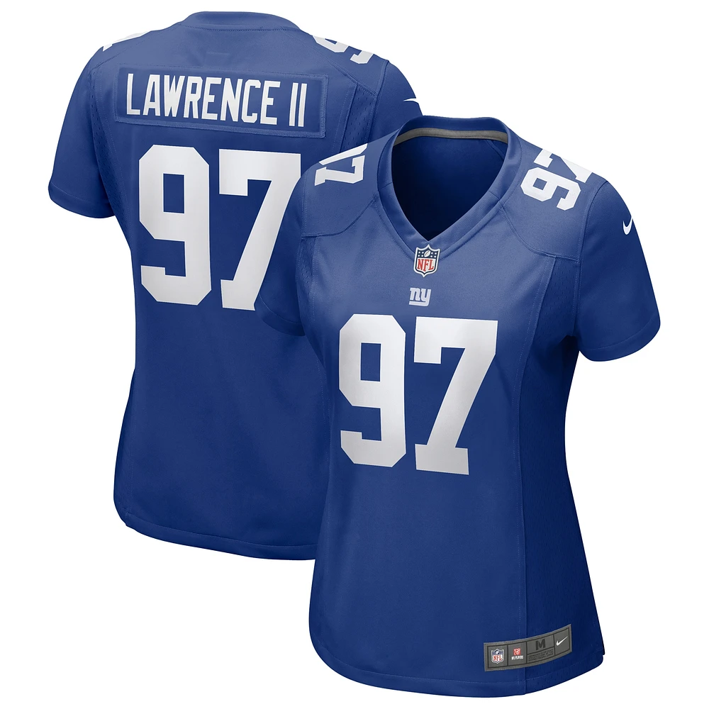 Maillot de joueur Nike Dexter Lawrence II Royal New York Giants pour femme