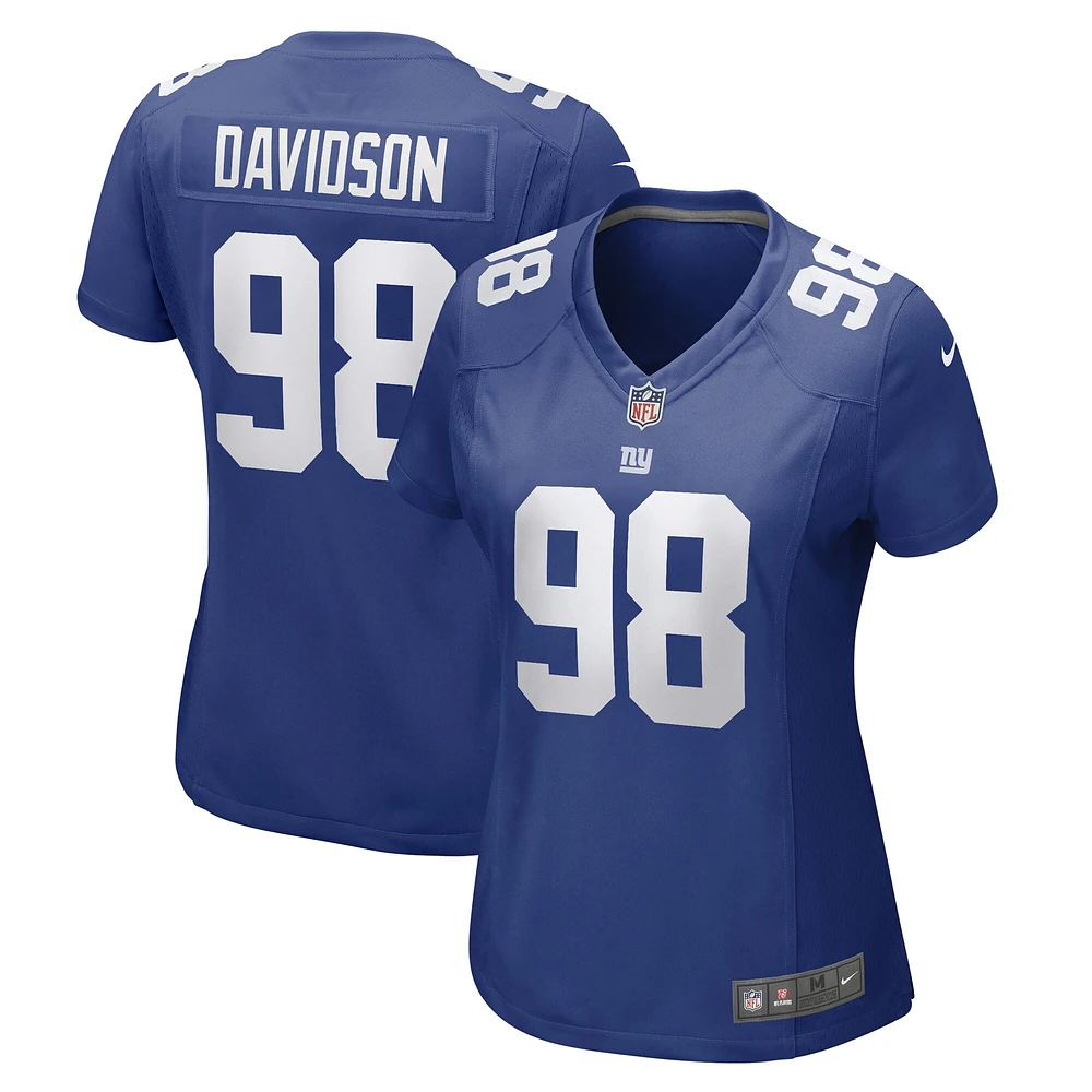 Nike D.J. pour Femme Maillot de joueur jeu Davidson Royal New York Giants