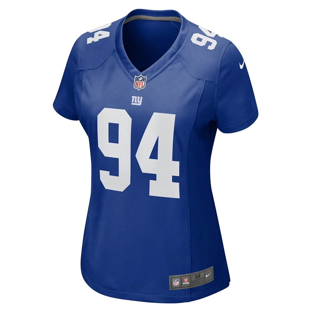 Maillot de match Nike Elijah Chatman Royal New York Giants pour femme