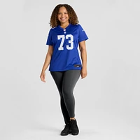 Maillot de joueur match Nike Evan Neal Royal New York Giants pour femme