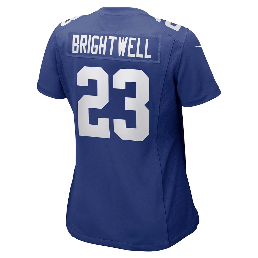 Maillot de joueur match l'équipe Nike Gary Brightwell des Royal New York Giants pour femme