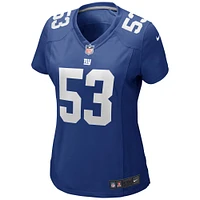 Women's Nike Harry Carson Royal New York Giants Game Retired Player Jersey